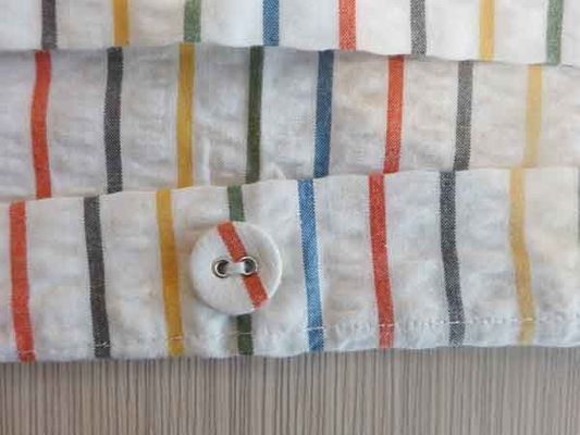145gsm Rumah Sutra Tekstil Peregangan Seersucker Fabric
