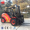 3.5t 4WD Mesin Logistik Forklift Medan Kasar Forklift Off Road Kecil