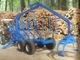 50hp 3t Tractor Log Trailer Dengan Crane Farm Tractor Attachments