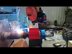 Mesin putar ujung poros portabel untuk pengolahan poros, pengelasan otomatis, pembuatan benang