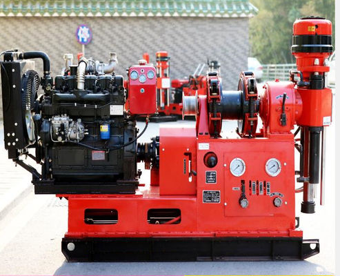 GXY-360 Spindle Rotary Geological Core Drilling Rig Max 500m kedalaman Mesin Pengeboran Eksplorasi Teknik Hidraulik Untuk Batu Coring Air Well Grouting Highway Railway Survey Equipment