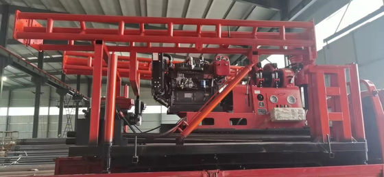 GXY-360 Spindle Rotary Geological Core Drilling Rig Max 500m kedalaman Mesin Pengeboran Eksplorasi Teknik Hidraulik Untuk Batu Coring Air Well Grouting Highway Railway Survey Equipment