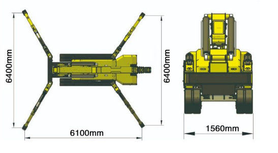 XDEM 8T 5T 3T Teleskop Boom Crane Lifting Equipment Mobile Spider Crane Diesel dan listrik Dual Power