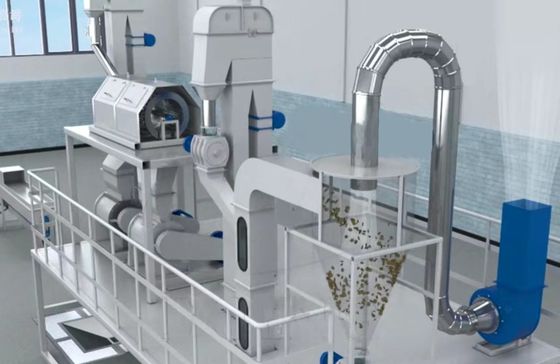 XDEM Palm Kernel Shell Peeling Crushing Oil Press Machine Automatic Palm Nut Cracking And Separating System Mesin Penghancur Minyak Minyak Minyak Minyak Minyak