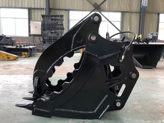 Penjualan panas Excavator Hidraulik Jari Ember Excavator Clamp Ember Dari 3 Ton hingga 40 Ton Digger untuk Dijual