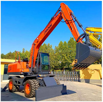 Pabrik Kualitas Baik 18ton Excavator Roda SZL180 SHANZHONG Hydraulic Digger