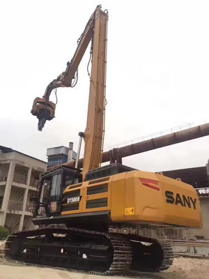 Disesuaikan 20-60 Ton Digger Piling Boom Ekstensi Boom dan lengan dengan palu untuk Excavator Konstruksi