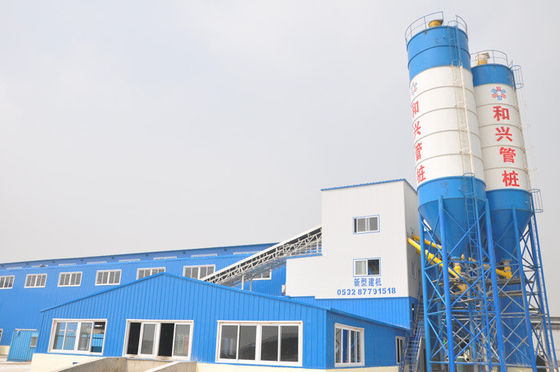 High Output HZS60 60M3H 110kw Beton Batching Plant Komersial Central Beton Plant Dengan Mixer