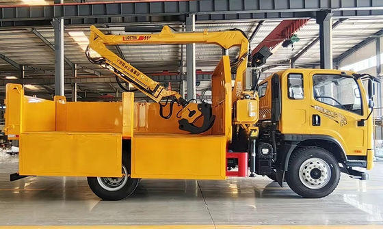 XDEM Hidrolik 4-Wheel Drive Grab dan Transportasi Tre Truck Dump Machine dengan Ember untuk penggunaan pertanian