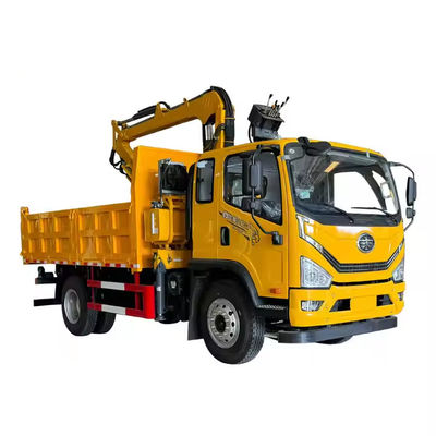 XDEM Multifungsi Hydraulic Rotating Boom Grab Timber Crane dengan Chassis Otomotif untuk penggunaan pertanian