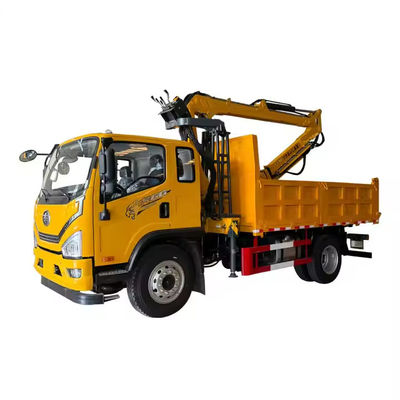 XDEM Multifungsi Hydraulic Rotating Boom Grab Timber Crane dengan Chassis Otomotif untuk penggunaan pertanian