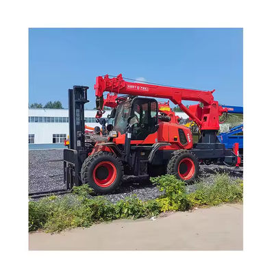 XDEM Keran forklift off-road serbaguna untuk lahan pertanian dan konstruksi dalam penanganan bahan