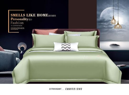 Cahaya Hijau Tutup Katun Mesir Selimut Set Tekstil Selimut