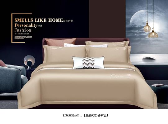 100% Katun Mesir Tutup Selimut Tempat Tidur Set Rumah Produk Tekstil Ukuran Disesuaikan