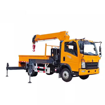 XDEM Peningkatan jangkauan dan fleksibilitas Howo Brand Dump Truck Crane dipasang dengan boom teleskopik
