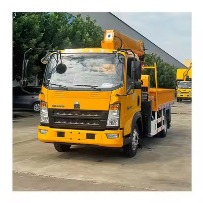 XDEM Peningkatan jangkauan dan fleksibilitas Howo Brand Dump Truck Crane dipasang dengan boom teleskopik