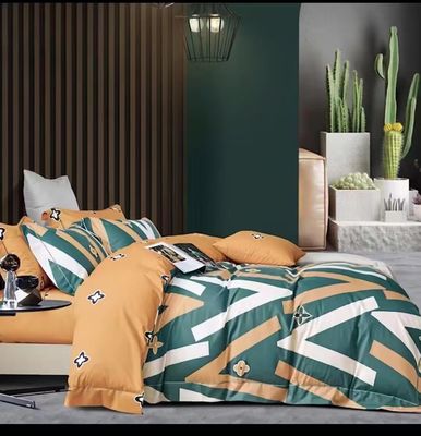 Kain katun murni cetak reaktif penutup selimut Set tempat tidur Pakaian rumah tangga Selimut