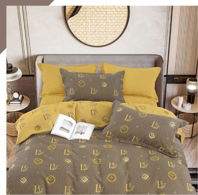 100% Batubara Cuci Desain Baru Warna Jacquard Set Katil Tutup Selimut