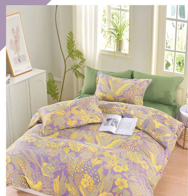 Jacquard warna-warni kapas tempat tidur Set Pakaian Rumah Tangga Kasus Bantal Tempat Tidur Fitted Sheet Ukuran Disesuaikan