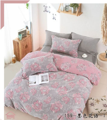 Disesuaikan 100% Double Jacquard Cuci Warna Koton Tenun Katil Set Tutup Selimut