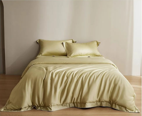 Solid Color 100S Lenzing Tencel Duvet Cover Set Tempat Tidur Rumah Produk Tekstil Ukuran Disesuaikan