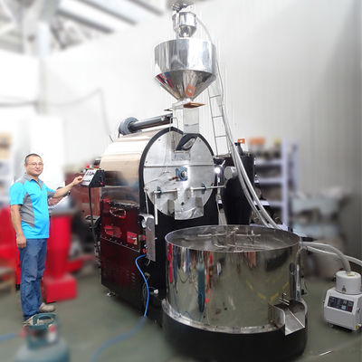 Mesin Panggang Kopi Industri Untuk Penggunaan Pabrik Mesin Panggang Kopi 50kg 60kg Dengan Kontrol PLC