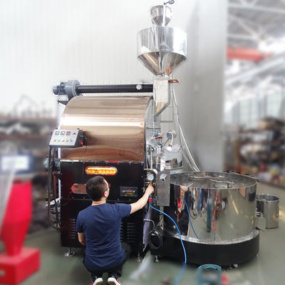 Mesin Panggang Kopi Industri Untuk Penggunaan Pabrik Mesin Panggang Kopi 50kg 60kg Dengan Kontrol PLC