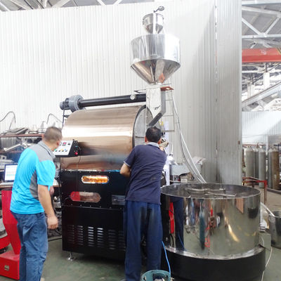 Mesin Panggang Kopi Industri Untuk Penggunaan Pabrik Mesin Panggang Kopi 50kg 60kg Dengan Kontrol PLC
