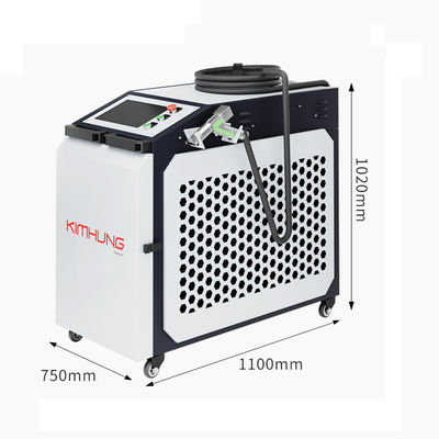 Mesin Pembersih Laser Berkecepatan Tinggi 1500W 2000W Pendingin Udara Bahan Berstainless Metal Rust Oil Oxidation Layer Removal