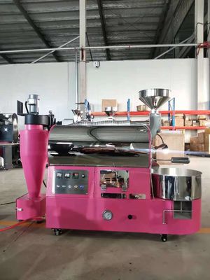 220V 3kg 6kg Mesin Roaster Kopi Double Wall Stainless Steel Drum Gratis Tambahkan Air Gauge / Bluetooth Connect Artisans Rekam kurva