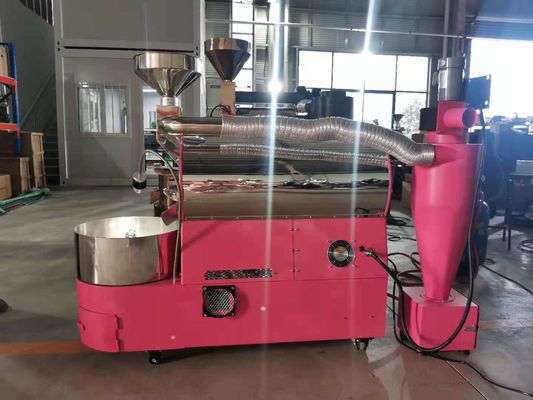 220V 3kg 6kg Mesin Roaster Kopi Double Wall Stainless Steel Drum Gratis Tambahkan Air Gauge / Bluetooth Connect Artisans Rekam kurva