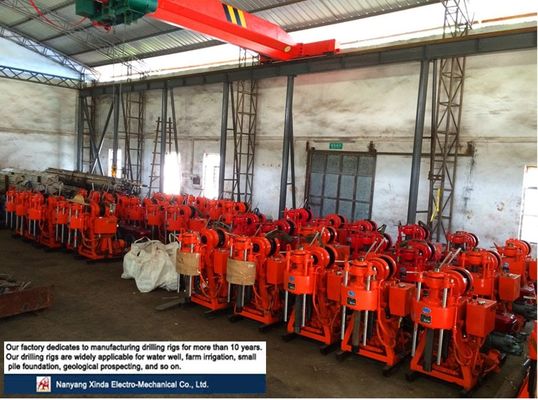 Mesin Bor Sumur Air Portabel XDEM GXY-200B 200m Mesin Bor Hidrolik Peralatan Pengeboran Inti