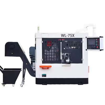 XDEM WL-75X Komputerisasi Mesin gergaji logam berputar berkecepatan tinggi Mesin pemotong pipa bulat CNC dengan pemakanan otomatis penuh