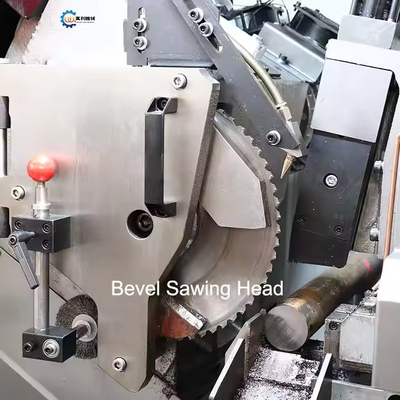 XDEM WL-75X Komputerisasi Mesin gergaji logam berputar berkecepatan tinggi Mesin pemotong pipa bulat CNC dengan pemakanan otomatis penuh