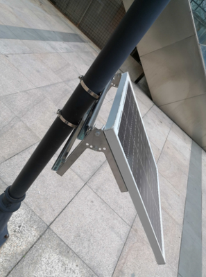 Braket Panel Surya Pemasangan di Tanah Galvanis & Kunci Aman Anti Maling, Cocok dengan Modul PV 300W-20kW Peralatan Pemasangan Fotovoltaik Luar Ruangan