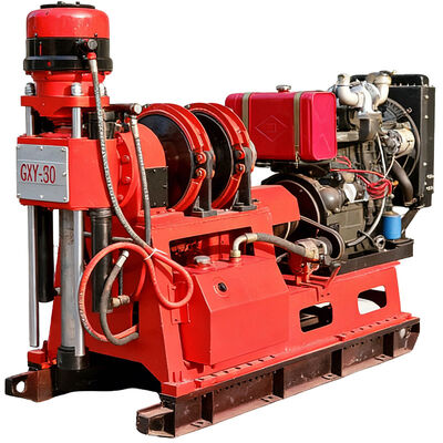 GXY-360 Spindle Rotary Geological Core Drilling Rig Max 500m kedalaman Mesin Pengeboran Eksplorasi Teknik Hidraulik Untuk Batu Coring Air Well Grouting Highway Railway Survey Equipment