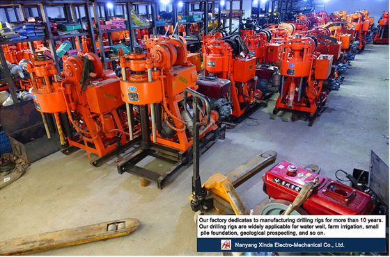 Portable XY-1A-4H Geological Exploration Drilling Rig 150m Hydraulic Feed Rock Coring Machine Integrated Diesel Engine Mud Pump Untuk Survei Pembangunan Gunung & Dataran