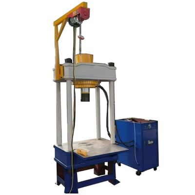 Mesin Pembongkaran Pegas Penyesuai Ekskavator Komatsu 200T Mesin Press Hidraulik Meja Kerja Seluler Track Pin Press