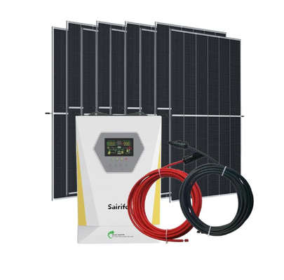 Kerangka Galvanis Sistem Tenaga Surya Lengkap 300W-20KW Efisiensi Tinggi 15%-22% Peralatan fotovoltaik Off-Grid untuk pasokan energi rumah tangga & pertanian