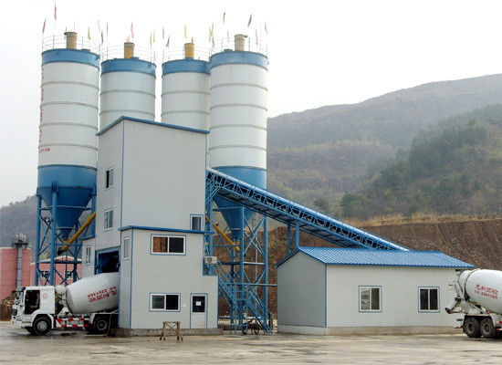 HZS120 200kW Pabrik Batching Beton Seluler, Pabrik Pencampur Beton 120m3 / H